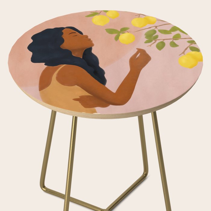 Girl and Her Lemons Side Table Gallery Image 2