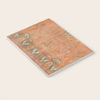 Antique Peach Apricot & Sage Green Turkish Ushak Rug Print Notebook Gallery Image 3