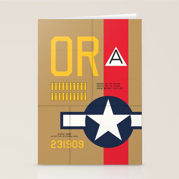 Aircraft Markings - USA B-17 Stationery Card Gallery Image 2
