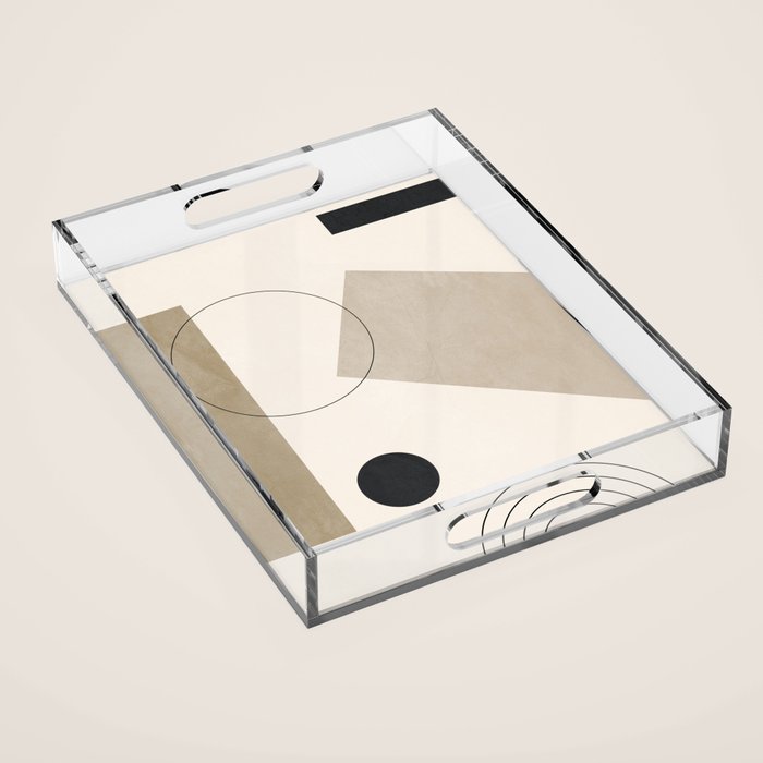 Minimal Geometric 36 Acrylic Tray Gallery Image 1