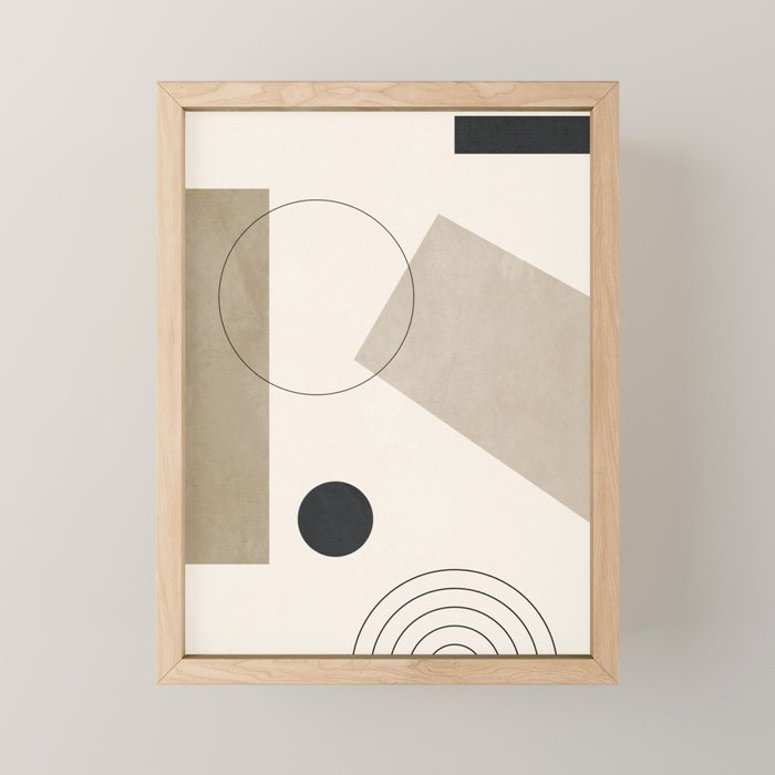 Minimal Geometric 36 Mini Art Print Gallery Image 1