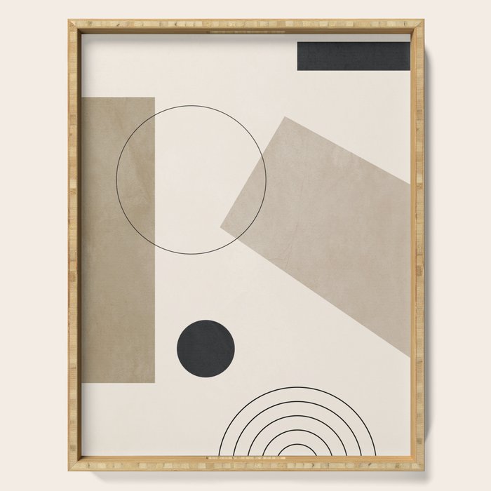 Minimal Geometric 36 Serving Tray Gallery Image 1