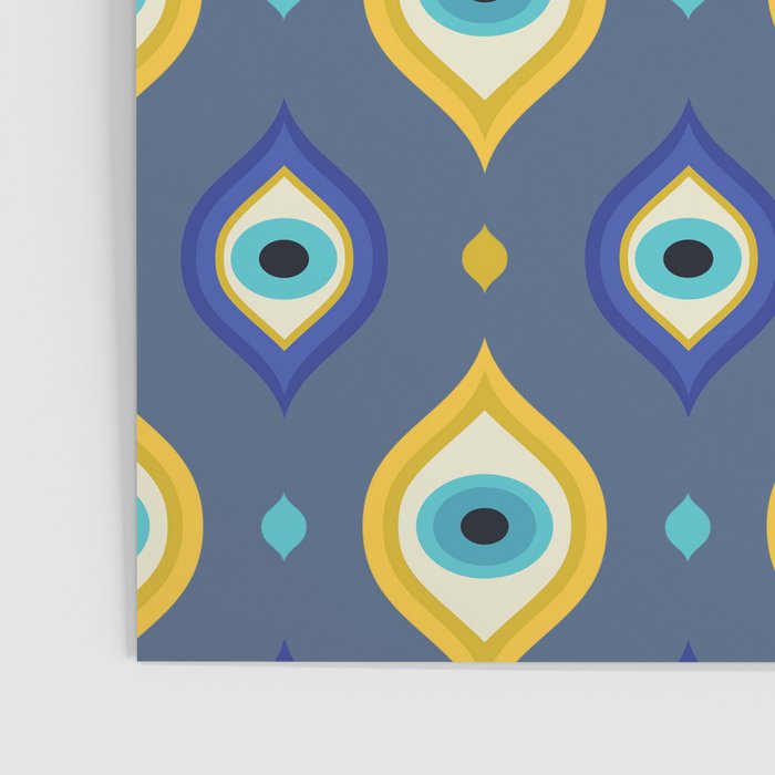 Mystic Evil Eyes Pattern Poster Gallery Image 3