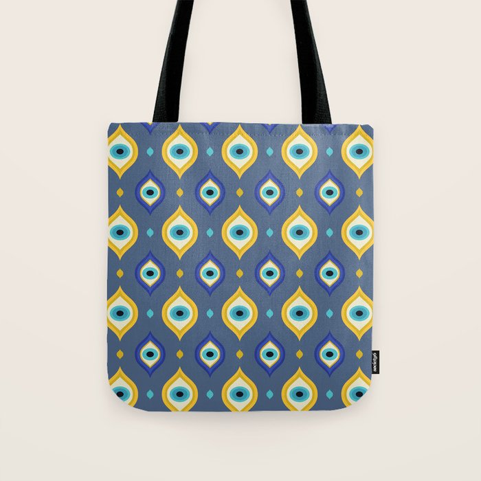 Mystic Evil Eyes Pattern Tote Bag Gallery Image 1
