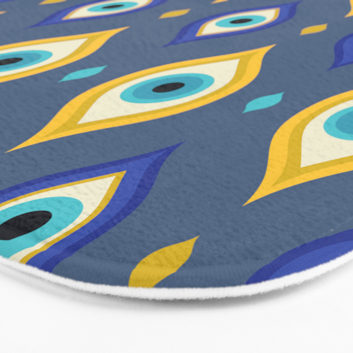 Mystic Evil Eyes Pattern Bath Mat Gallery Image 3