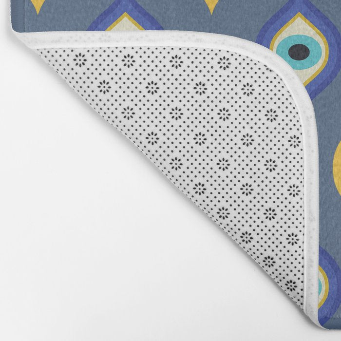 Mystic Evil Eyes Pattern Bath Mat Gallery Image 2