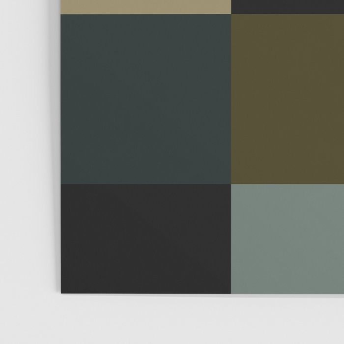 Bold Earthy Checks Pattern - Large IV Poster Gallery Image 3