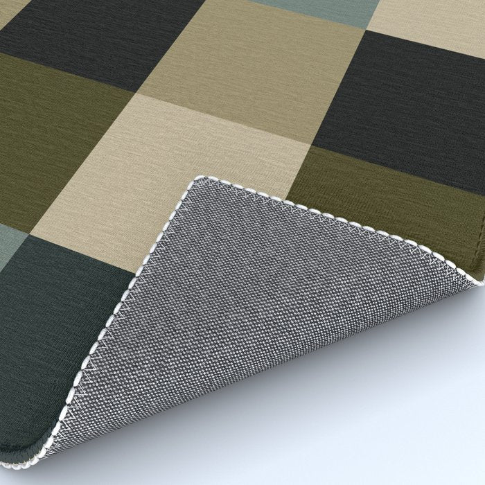 Bold Earthy Checks Pattern - Large IV Rug Gallery Image 4