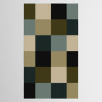 Bold Earthy Checks Pattern - Large IV Tablecloth Gallery Image 2