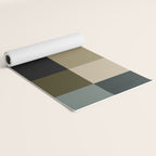 Bold Earthy Checks Pattern - Large IV Yoga Mat Gallery Image 2