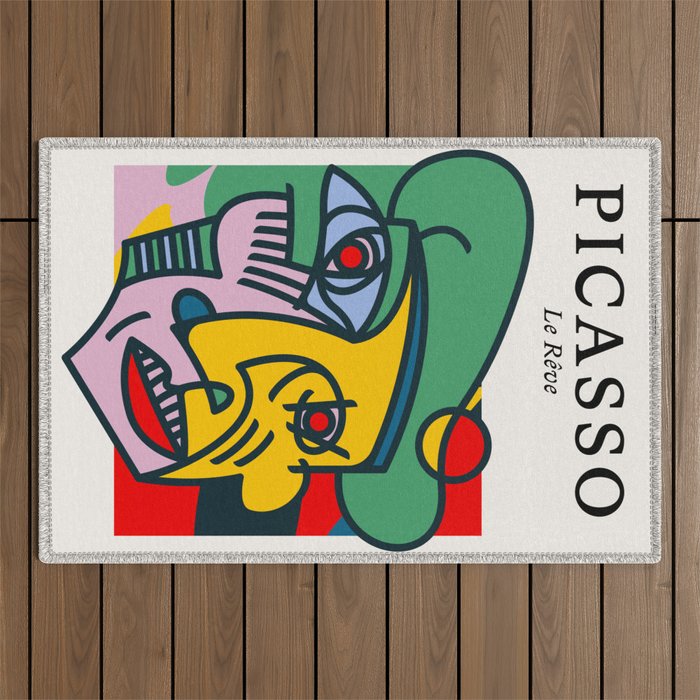 The Dream | Pablo Picasso - Le Reve Outdoor Rug Gallery Image 1