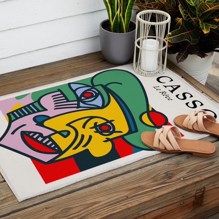 The Dream | Pablo Picasso - Le Reve Outdoor Rug Gallery Image 2