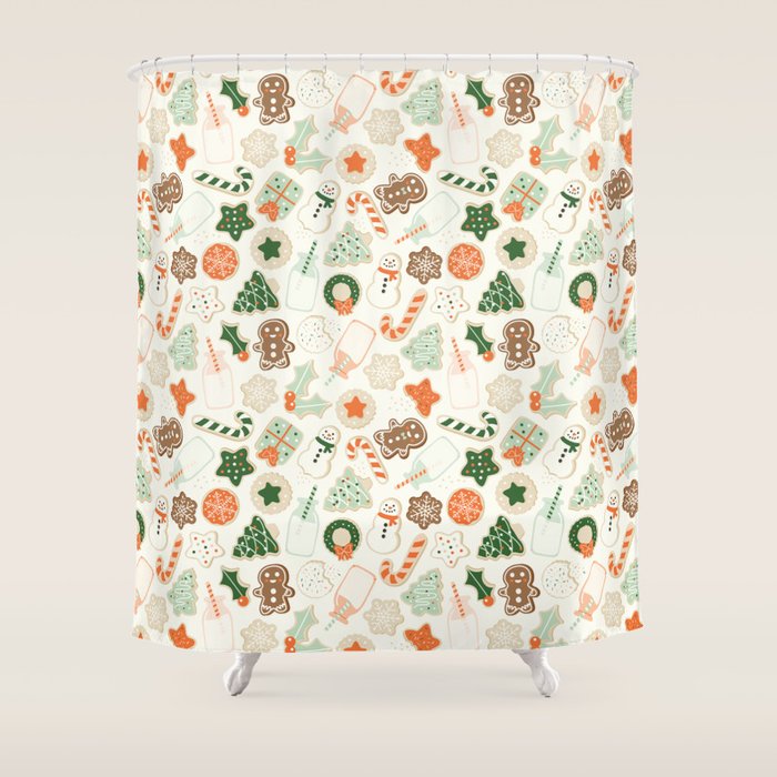 Christmas Cookies Shower Curtain Gallery Image 1