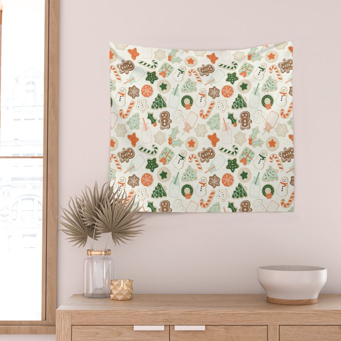 Christmas Cookies Wall Tapestry Gallery Image 2