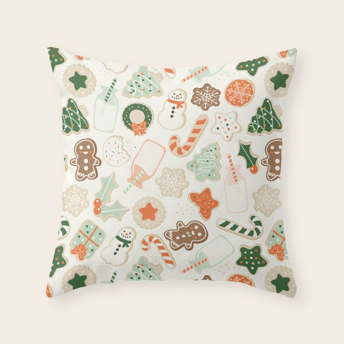 Christmas Cookies Throw Pillow Gallery Image 1