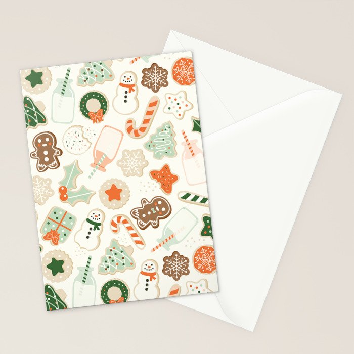 Christmas Cookies Stationery Card Gallery Image 2