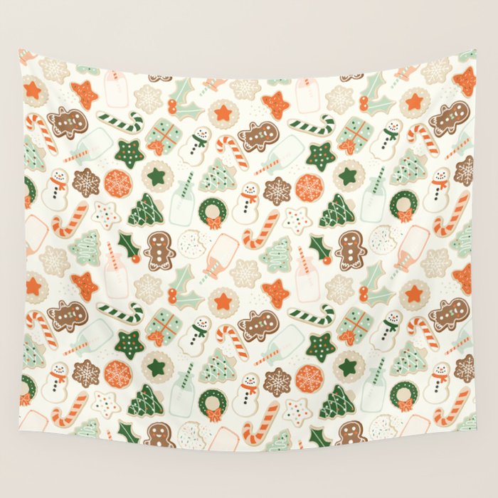 Christmas Cookies Wall Tapestry Gallery Image 4