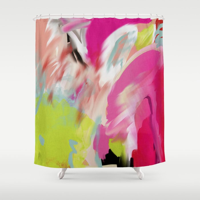 pink feelings Shower Curtain Gallery Image 1