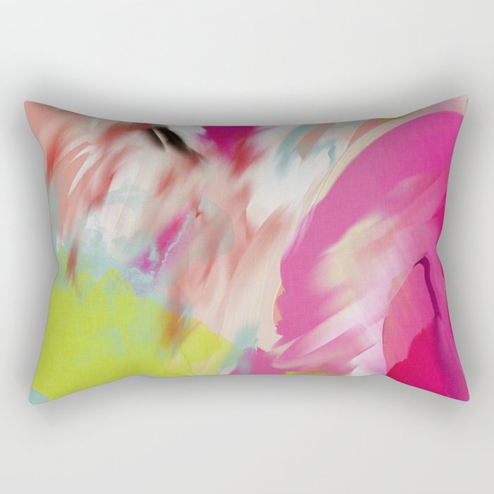 pink feelings Rectangular Pillow Gallery Image 1
