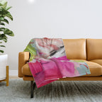 pink feelings Throw Blanket Gallery Image 1