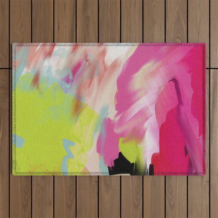 pink feelings Outdoor Rug Gallery Image 1
