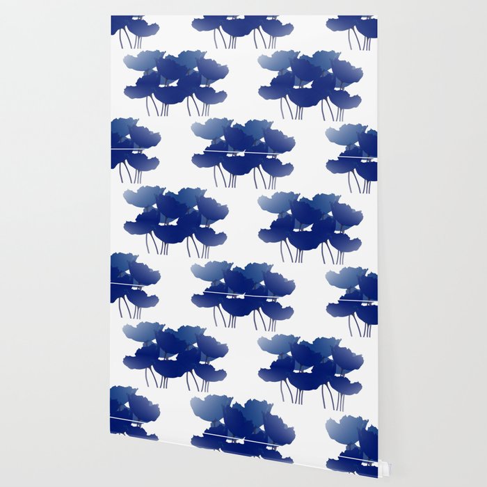 Blue Poppy Flowers on White Background #decor #society6 #buyart Wallpaper Gallery Image 2