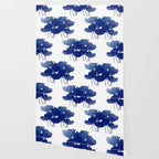 Blue Poppy Flowers on White Background #decor #society6 #buyart Wallpaper Gallery Image 2