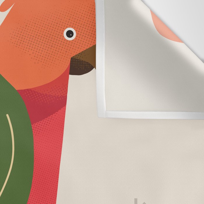 Australian King Parrot, Bird of Australia Wall Tapestry Gallery Image 3