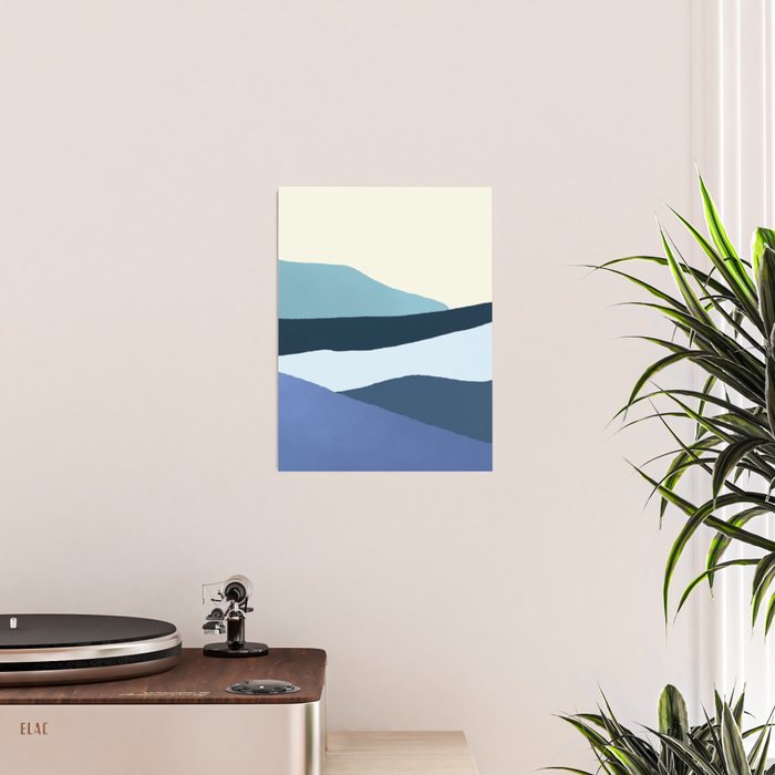 Layered 1-3 - Abstract Landscape Poster Gallery Image 2