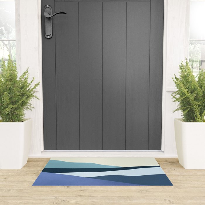 Layered 1-3 - Abstract Landscape Welcome Mat Gallery Image 3