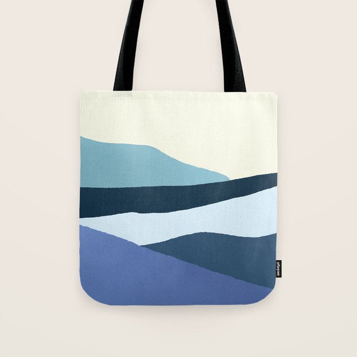 Layered 1-3 - Abstract Landscape Tote Bag Gallery Image 1