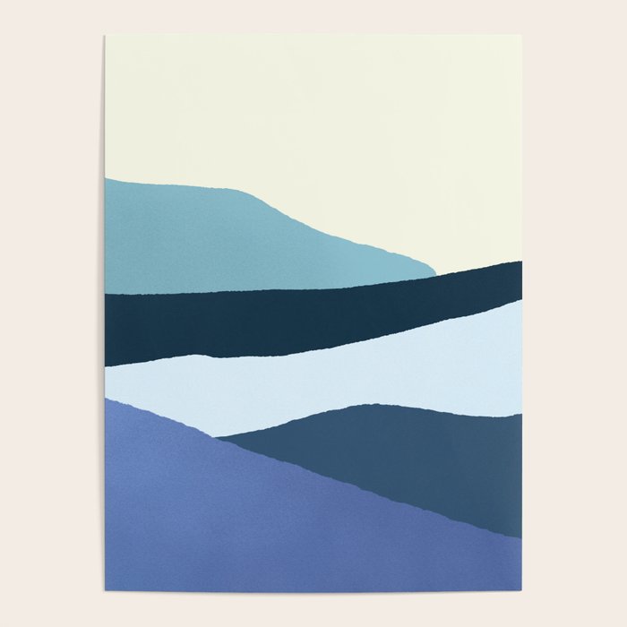 Layered 1-3 - Abstract Landscape Poster Gallery Image 4
