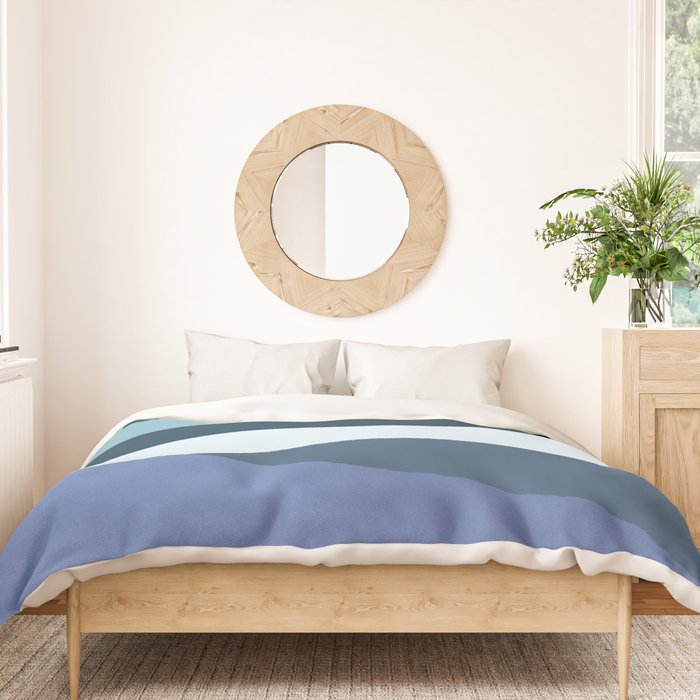 Layered 1-3 - Abstract Landscape Duvet Cover Gallery Image 3