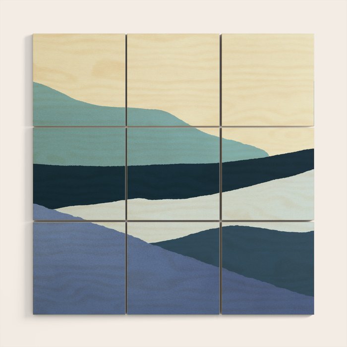 Layered 1-3 - Abstract Landscape Wood Wall Art Gallery Image 1
