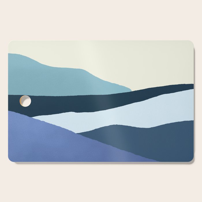 Layered 1-3 - Abstract Landscape Cutting Board Gallery Image 1