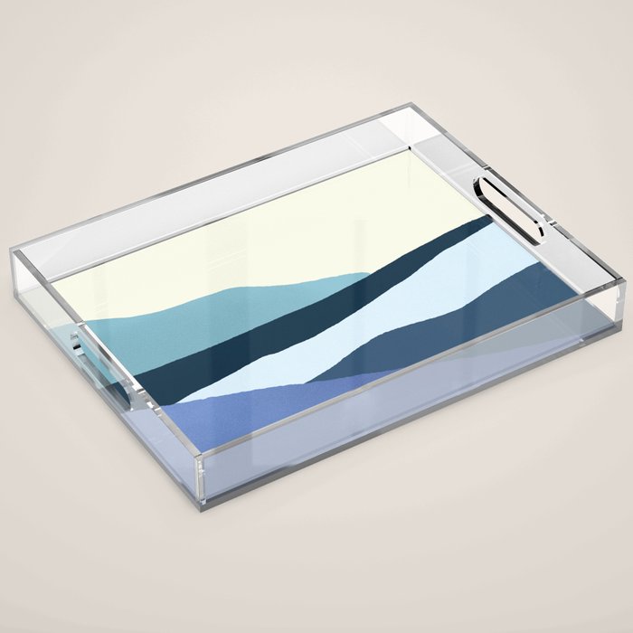 Layered 1-3 - Abstract Landscape Acrylic Tray Gallery Image 1