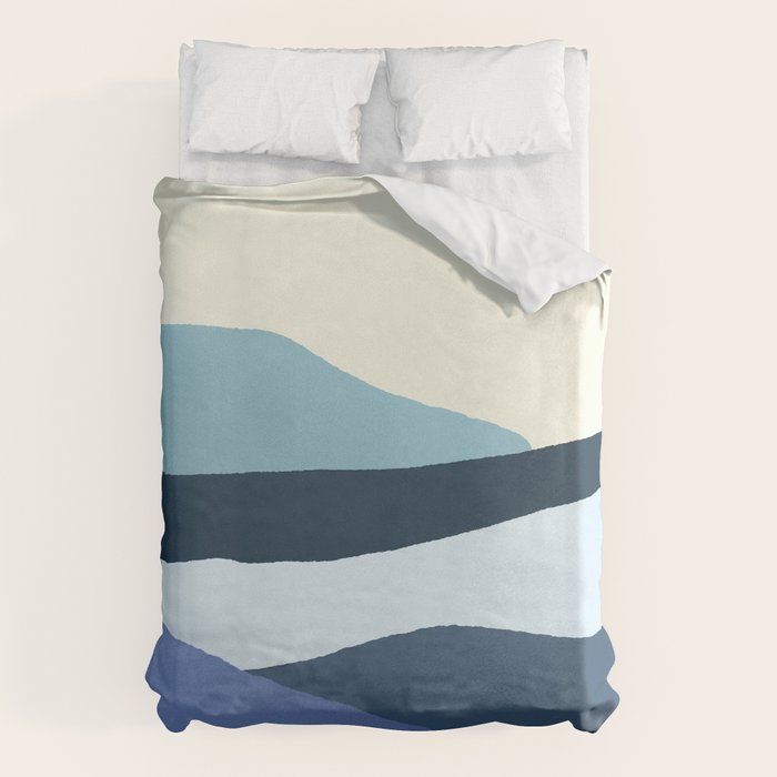 Layered 1-3 - Abstract Landscape Duvet Cover Gallery Image 6