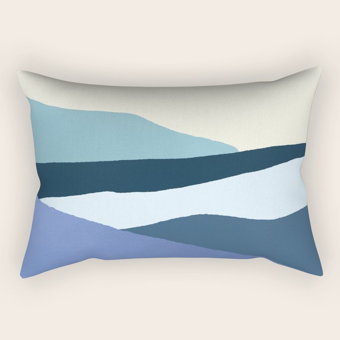 Layered 1-3 - Abstract Landscape Rectangular Pillow Gallery Image 2