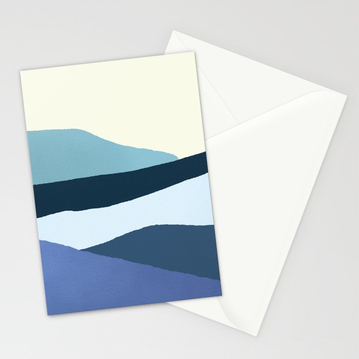 Layered 1-3 - Abstract Landscape Stationery Card Gallery Image 2