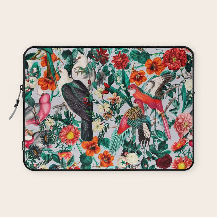 FLORAL AND BIRDS XIV Laptop Sleeve Gallery Image 1
