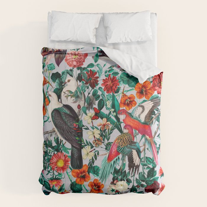 FLORAL AND BIRDS XIV Comforter Gallery Image 6
