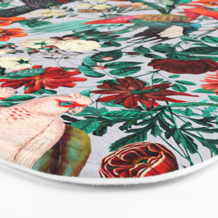 FLORAL AND BIRDS XIV Bath Mat Gallery Image 3