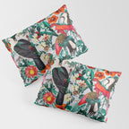 FLORAL AND BIRDS XIV Pillow Sham Gallery Image 3