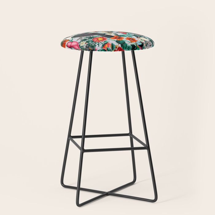 FLORAL AND BIRDS XIV Stool Gallery Image 1
