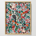 FLORAL AND BIRDS XIV Serving Tray Gallery Image 1