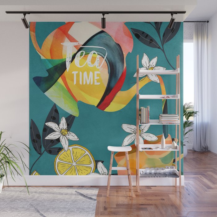 Tea Time 3 Wall Mural Gallery Image 1
