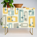 Mid Century Modern Abstract 132 Winter Yellow Gray and Blue Credenza Gallery Image 1