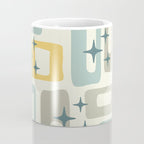 Mid Century Modern Abstract 132 Winter Yellow Gray and Blue Coffee Mug Gallery Image 4