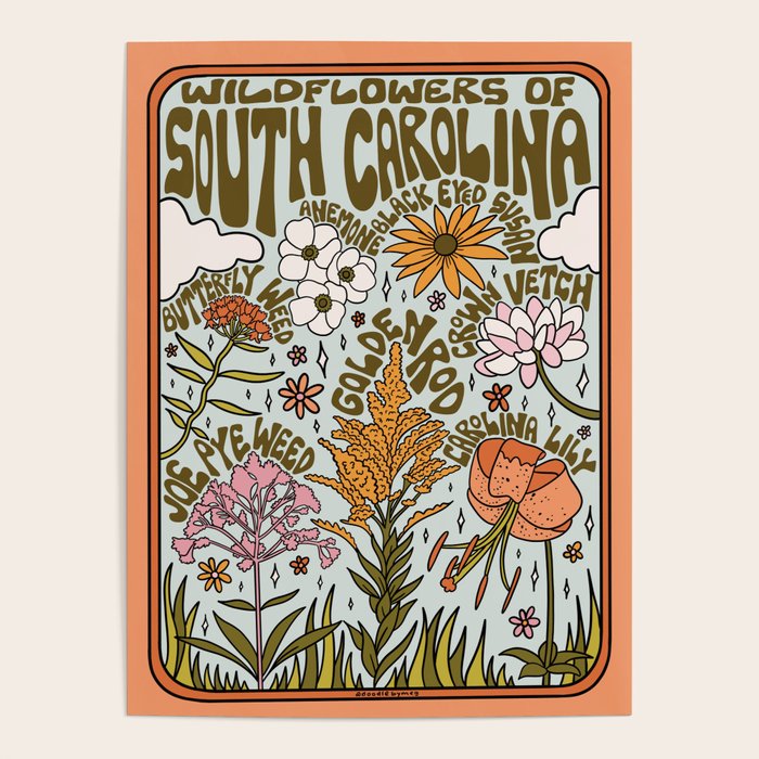 South Carolina Wildflowers Poster Gallery Image 4