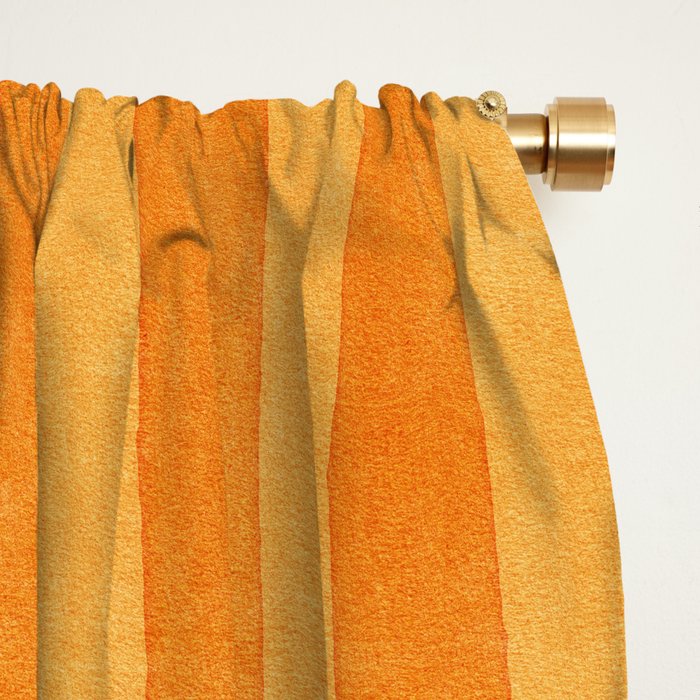 STRIPES - 004 - orange Window Curtain Gallery Image 2
